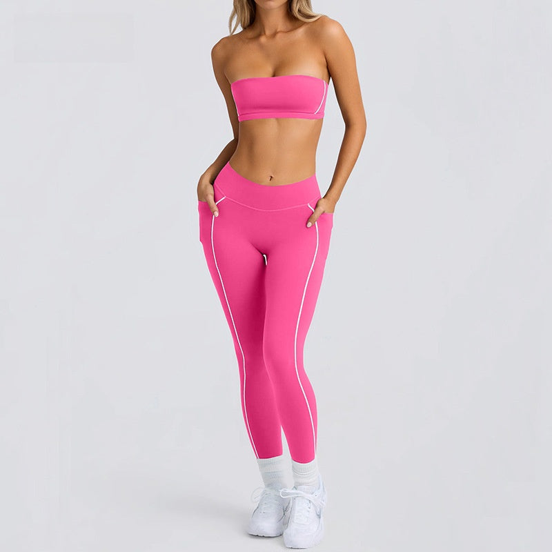 Womens Yoga Running Sports Set