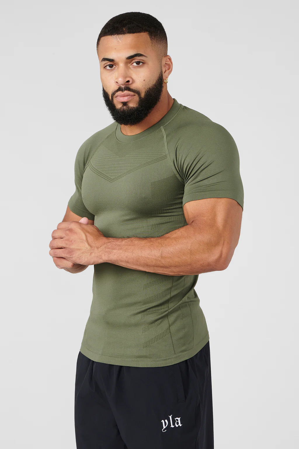 Men's Quick-Dry Fitness T-Shirt Breathable Workout Top