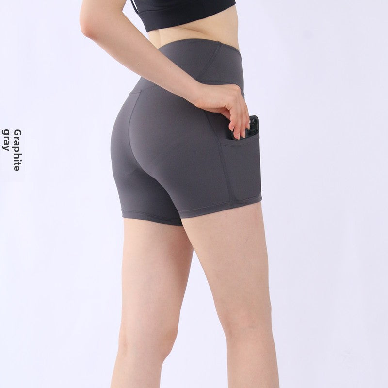Yoga Sports Shorts High Waist Quick Dry Athletic Pants