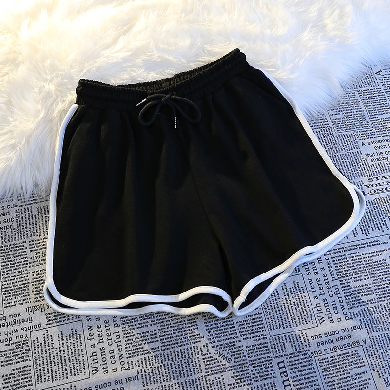 Women's High Waist Elastic Shorts