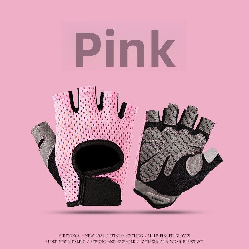 Half Finger Fitness Gloves Breathable Non-Slip Workout