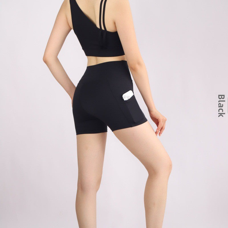Yoga Sports Shorts High Waist Quick Dry Athletic Pants
