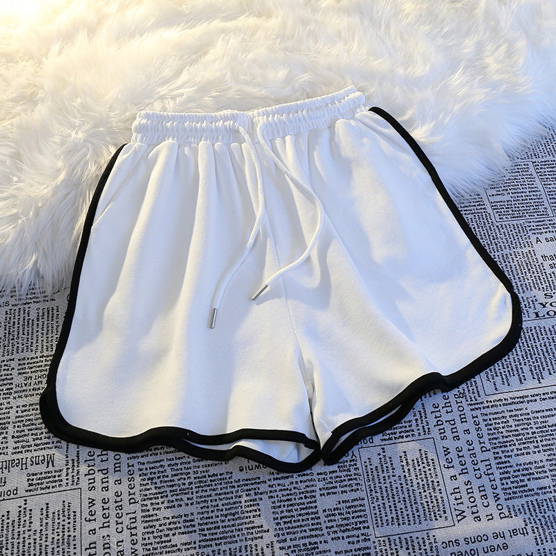 Women's High Waist Elastic Shorts