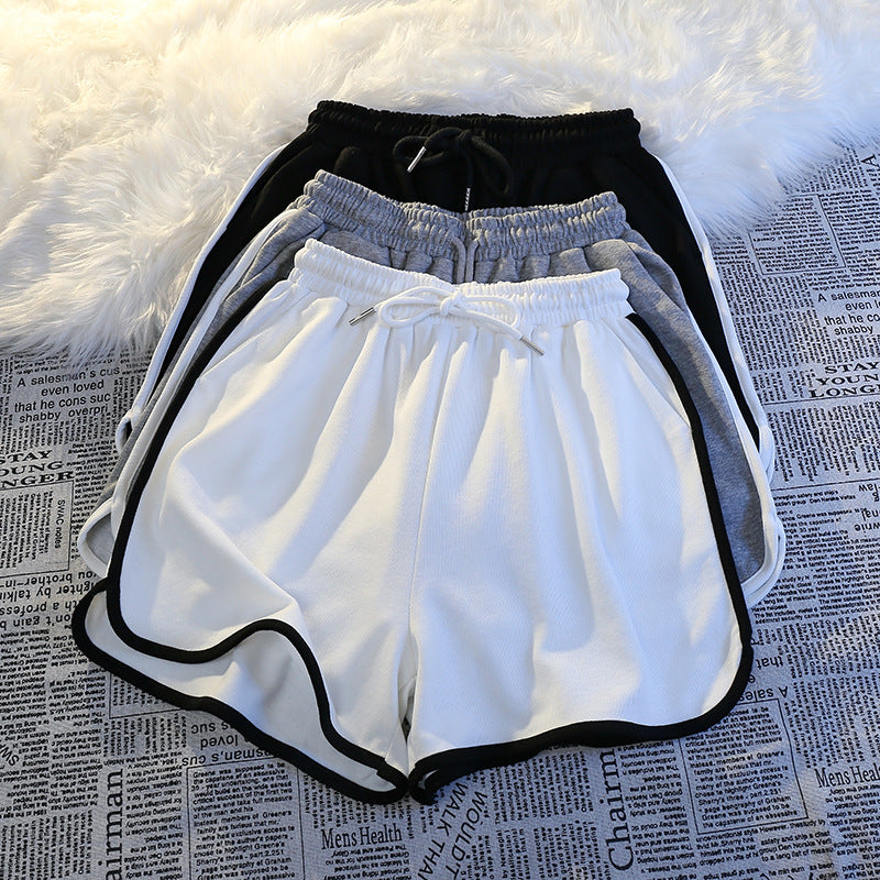 Women's High Waist Elastic Shorts