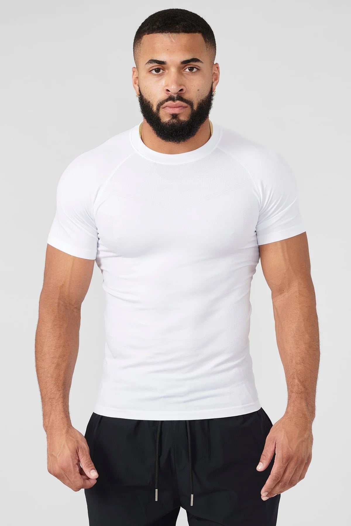 Men's Quick-Dry Fitness T-Shirt Breathable Workout Top