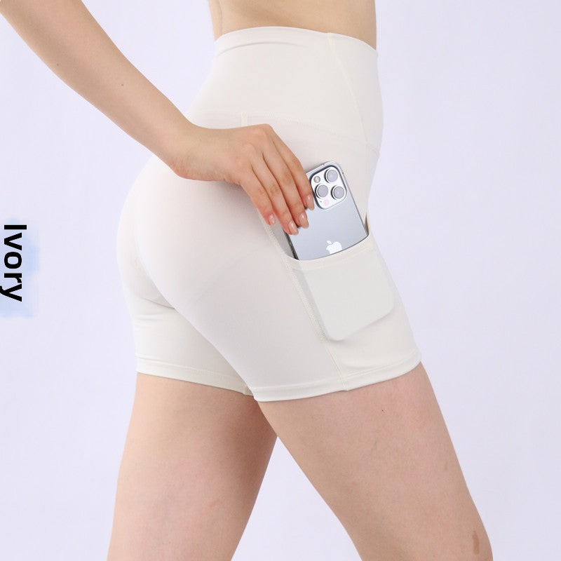 Yoga Sports Shorts High Waist Quick Dry Athletic Pants