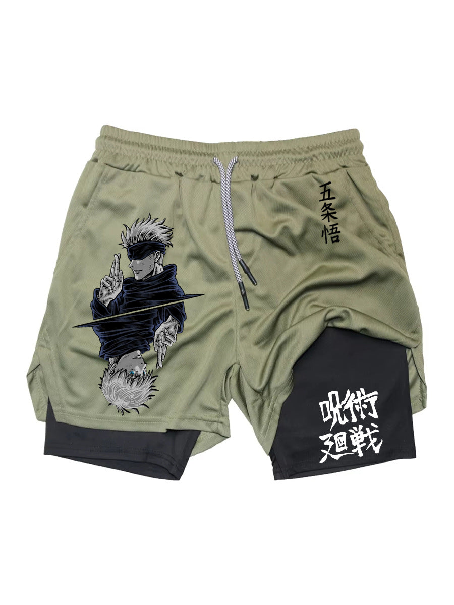 Mens Compression Sport Shorts Quick Dry Gym Shorts