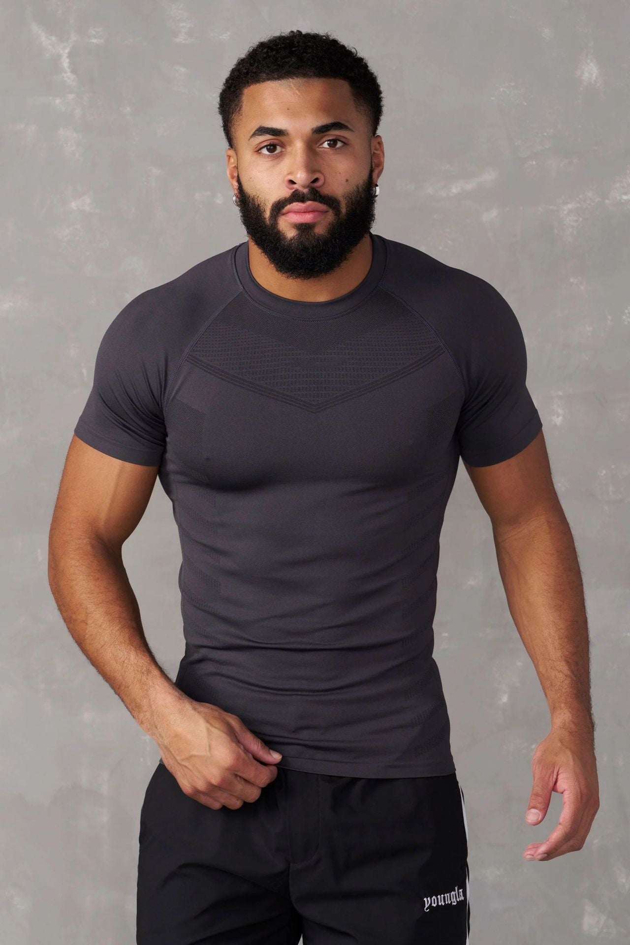 Men's Quick-Dry Fitness T-Shirt Breathable Workout Top