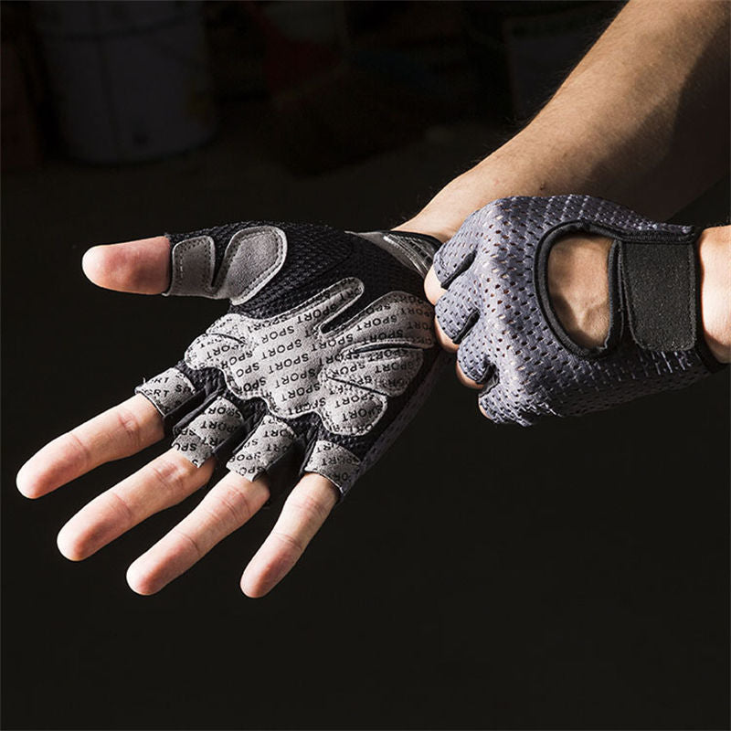 Half Finger Fitness Gloves Breathable Non-Slip Workout