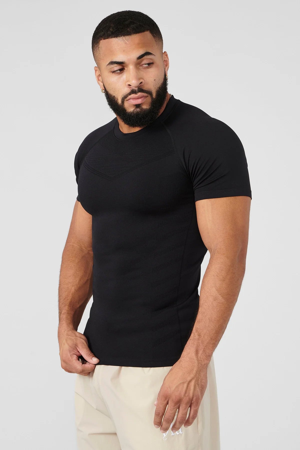 Men's Quick-Dry Fitness T-Shirt Breathable Workout Top