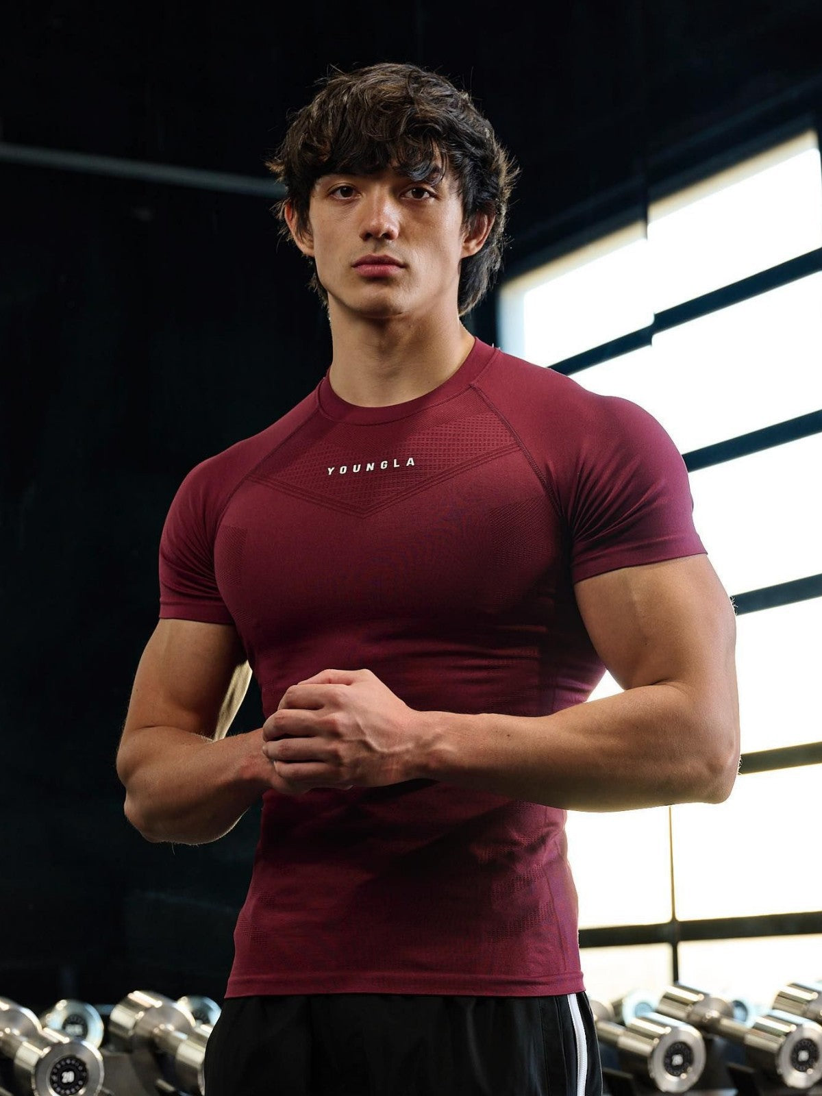 Men's Quick-Dry Fitness T-Shirt Breathable Workout Top